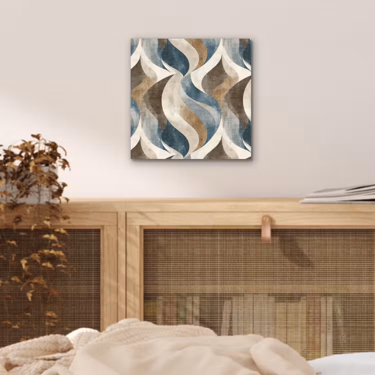 Abstract - Golven - Kleurrijk aluminium wit klein 46 -sfeer3
