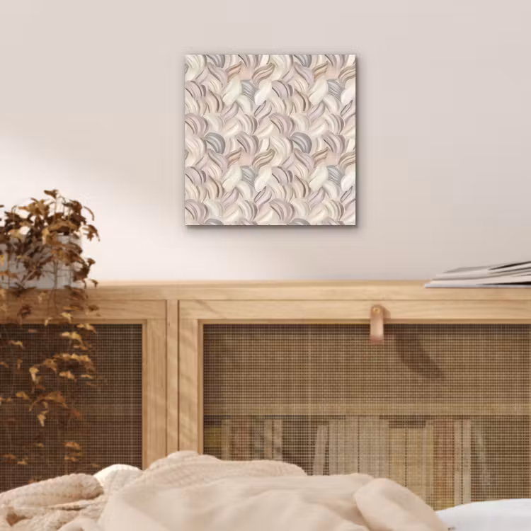 Abstract - Golvend - Pastel aluminium wit klein 46 -sfeer3