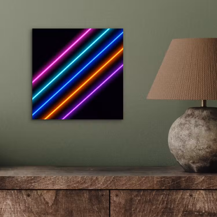 Esthetiek - Retro - Neon aluminium wit klein -sfeer2