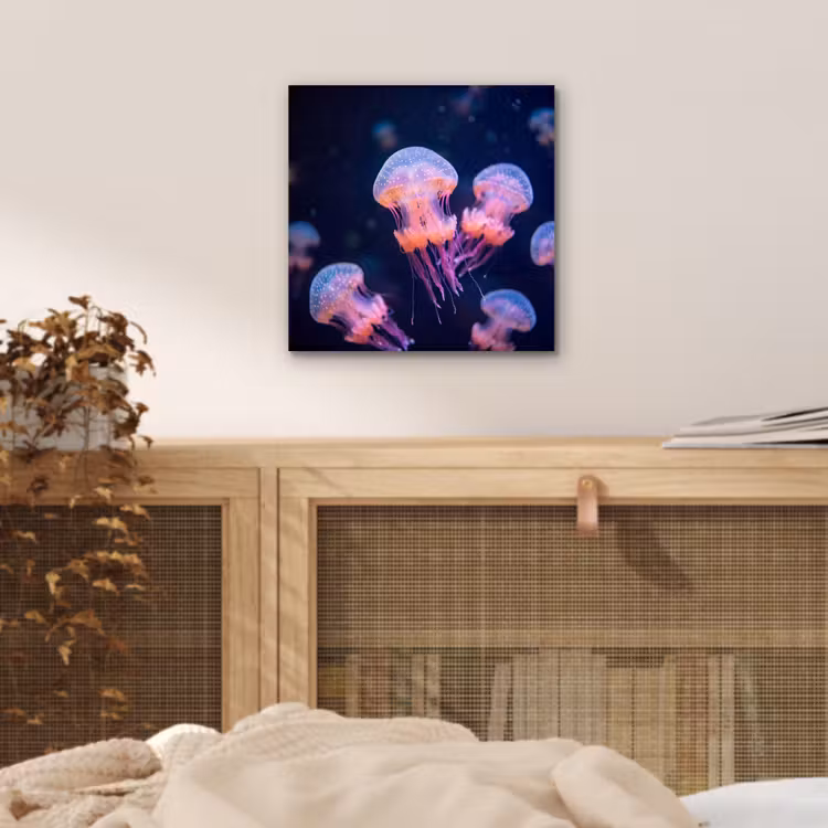 Dier - Onderwater - Natuur - Roze - Mysterieus aluminium wit klein -sfeer3
