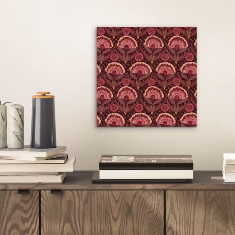 Antiek - Bloemen - Kleurrijk aluminium wit klein 46 -sfeer1