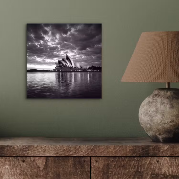Architectuur - Water - Stad - Modern - Zwart-wit aluminium wit klein -sfeer2