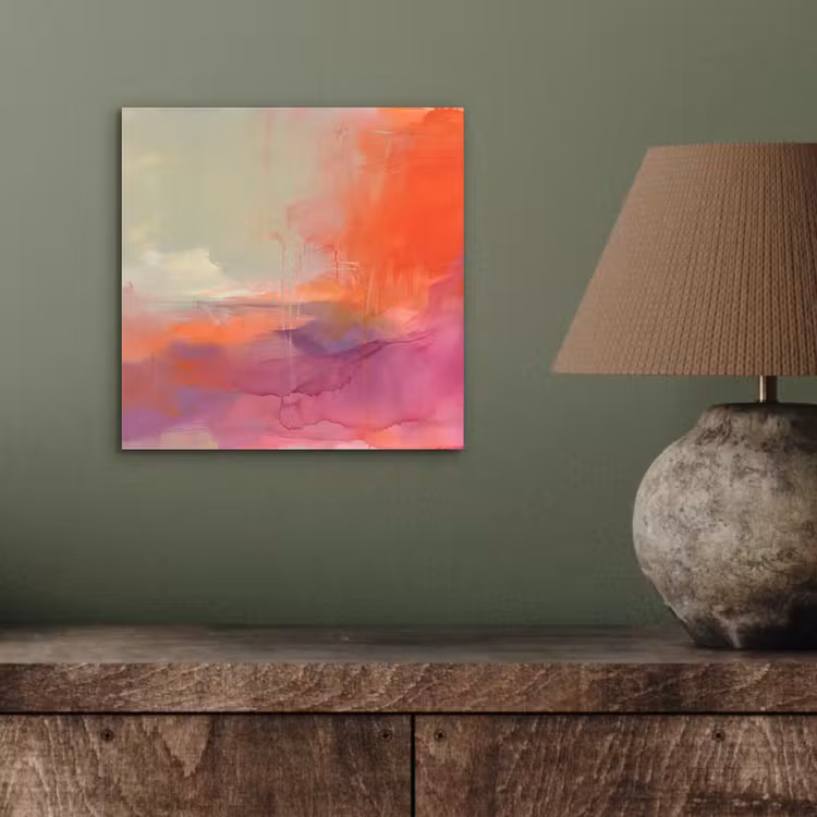 Kunst - Vloeiend - Overgangen - Oranje aluminium wit klein -sfeer2