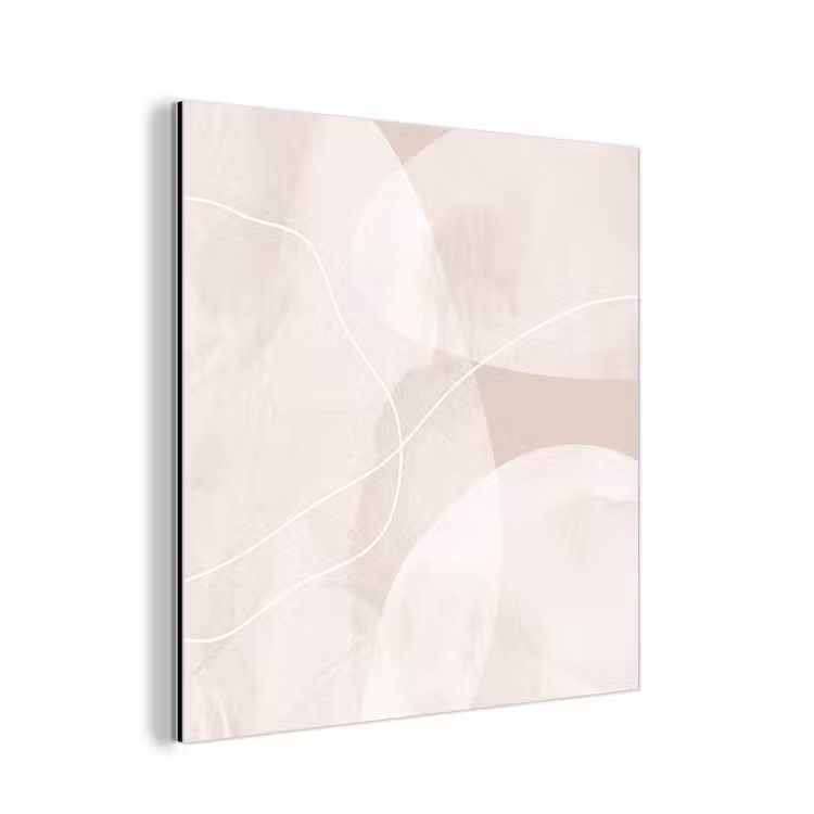 aluminium wall art - Art - Lines - Modern - Kunst - Lijnen - Modern aluminium wit klein