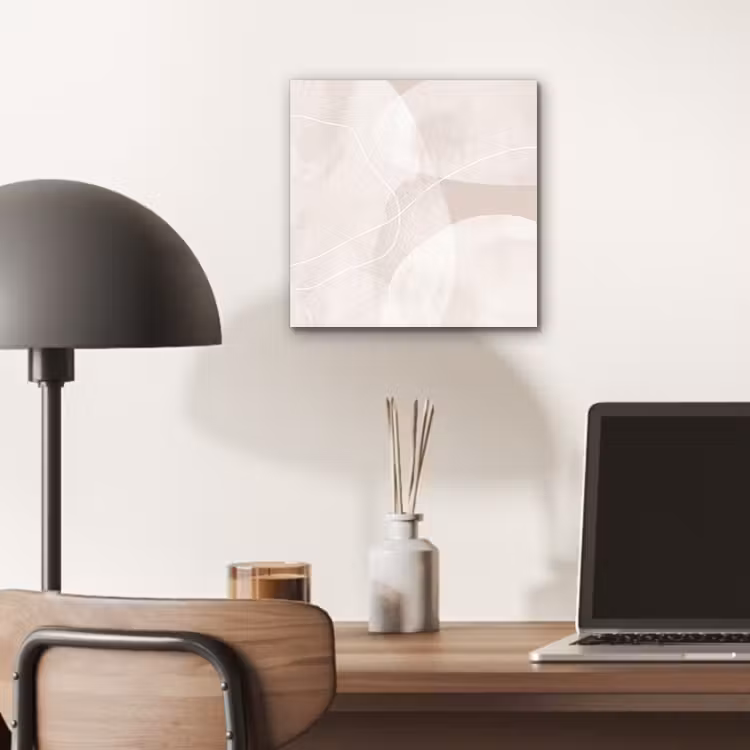 aluminium wall art - Art - Lines - Modern - Kunst - Lijnen - Modern aluminium wit klein