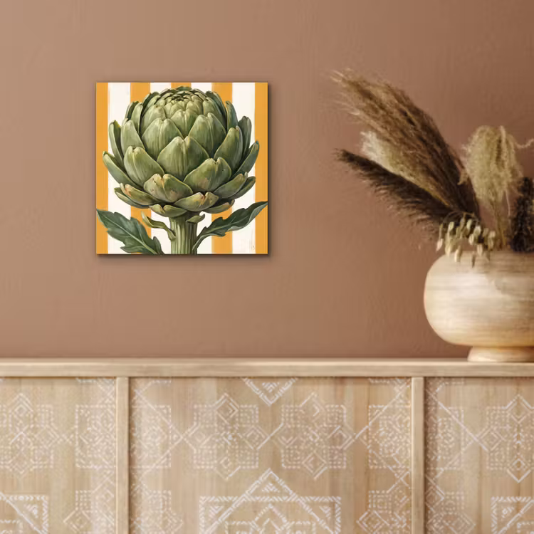 aluminium wall art - Artichoke - Modern - Vegetable - Artisjok - Modern - Groente aluminium wit klein