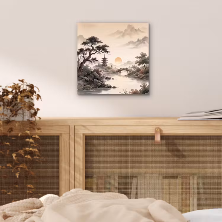 Azië - Landschap - Kleurrijk aluminium wit klein -sfeer3