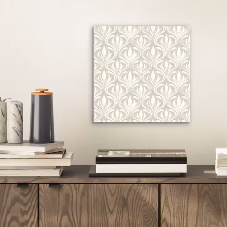 Barok - Patroon - Beige aluminium wit klein 46 -sfeer1