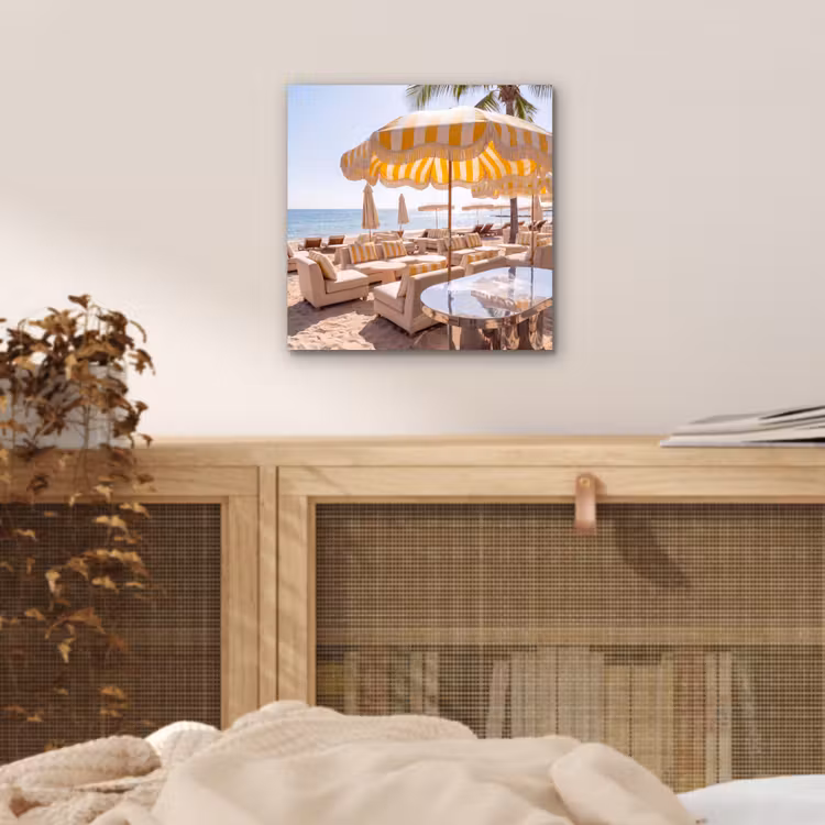 Strand - Ligbedden - Vakantie - Modern - Geel aluminium wit klein -sfeer3