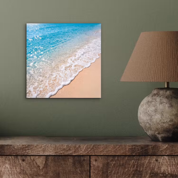 Strand - Water - Natuur - Blauw - Beige aluminium wit klein -sfeer2