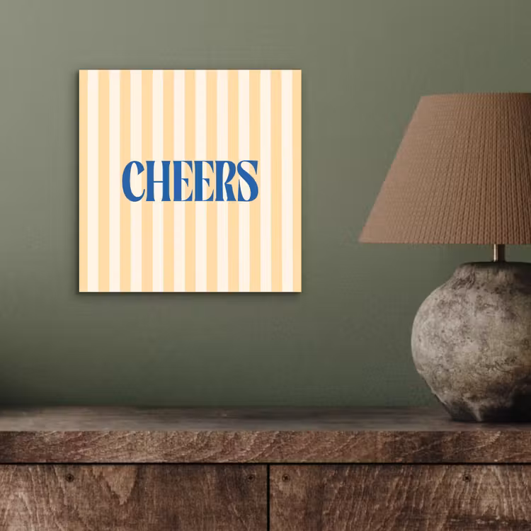 Blauw - Geel - Strepen - Cheers aluminium wit klein -sfeer2