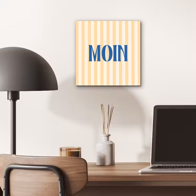Blauw - Geel - Strepen - Moin aluminium wit klein -sfeer5