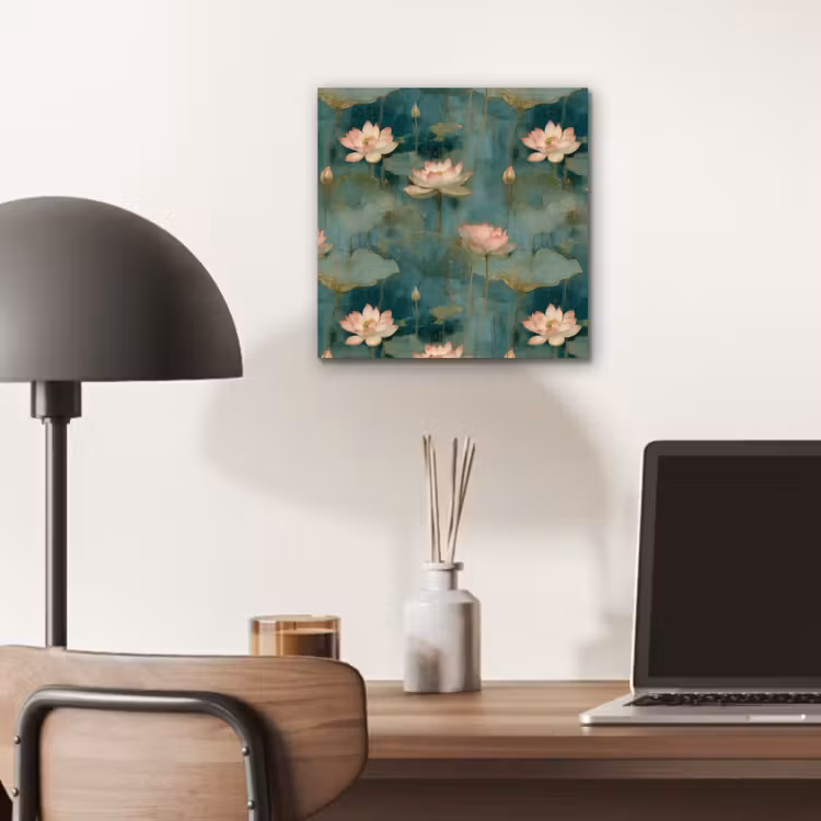 Botanisch - Bloemen - Roze aluminium wit klein 46 -sfeer5