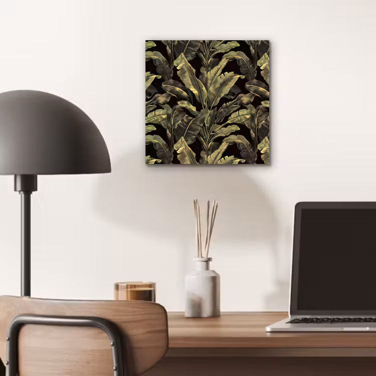 Botanisch - Bladeren - Groen aluminium wit klein 46 -sfeer5