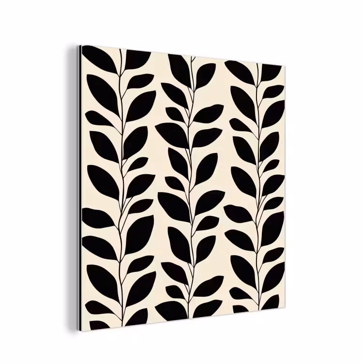 Botanisch - Dessin - Zwart - Beige aluminium wit klein 46 -3d