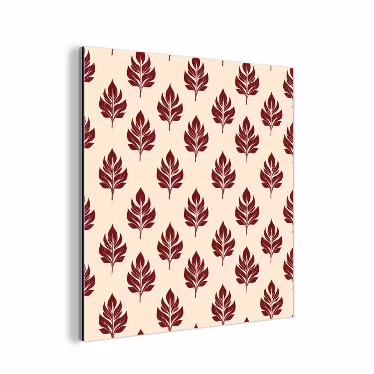 Botanisch - Patroon - Bordeaux aluminium wit klein 46 -3d