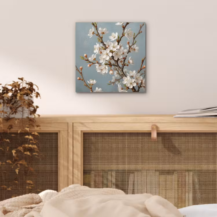 Botanisch - Stilleven - Blauw aluminium wit klein -sfeer3