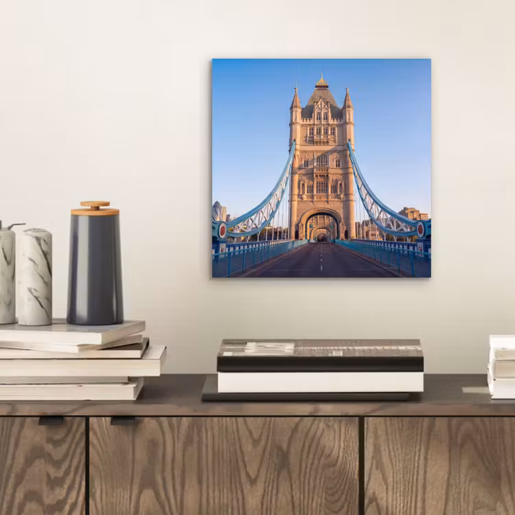 Brug - Toren - Architectuur - Klassiek - Blauw aluminium wit klein -sfeer1