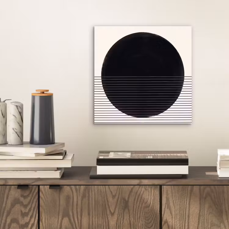 aluminium wall art - Circle - Lines - Abstract - Cirkel - Lijnen - Abstract aluminium wit klein