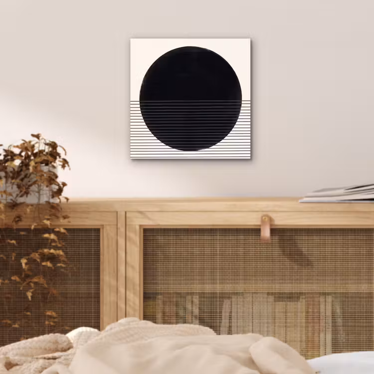 aluminium wall art - Circle - Lines - Abstract - Cirkel - Lijnen - Abstract aluminium wit klein