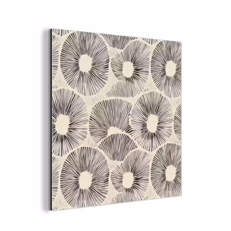 Cirkels - Patroon - Zwart aluminium wit klein 46 -3d