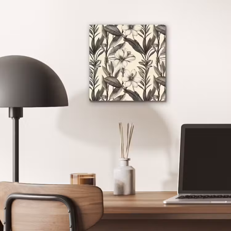 Klassiek - Botanisch - Zwart - Beige aluminium wit klein 46 -sfeer5
