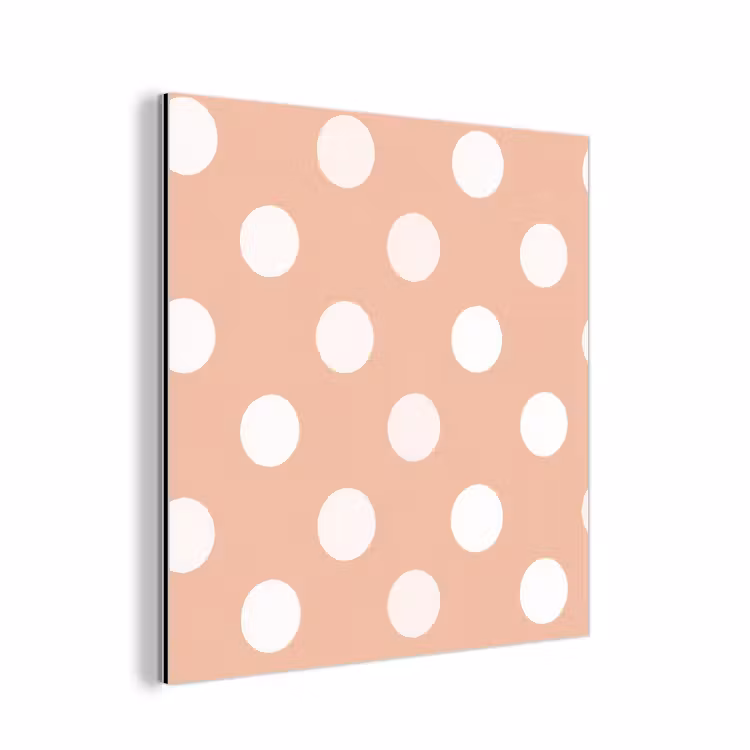 Klassiek - Polka - Perzik aluminium wit klein 46 -3d