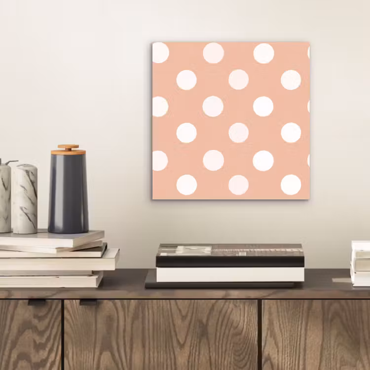 Klassiek - Polka - Perzik aluminium wit klein 46 -sfeer1