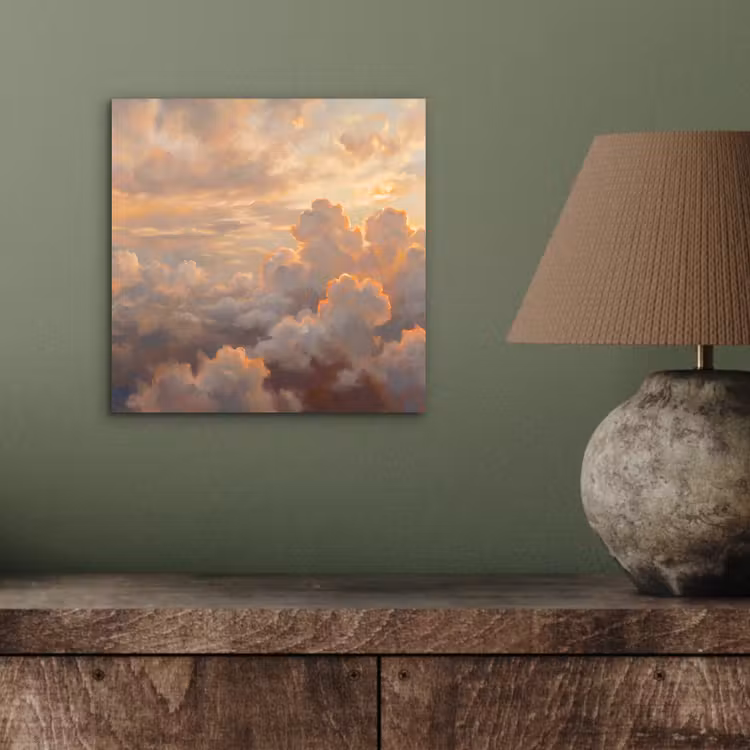 Wolken - Zonsondergang - Natuur - Abstract - Goud aluminium wit klein -sfeer2