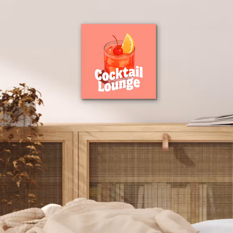 Cocktail Lounge - Glas - Koraal aluminium wit klein -sfeer3