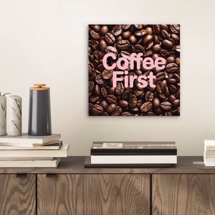 Coffee First - Koffiebonen - Roze aluminium wit klein -sfeer1
