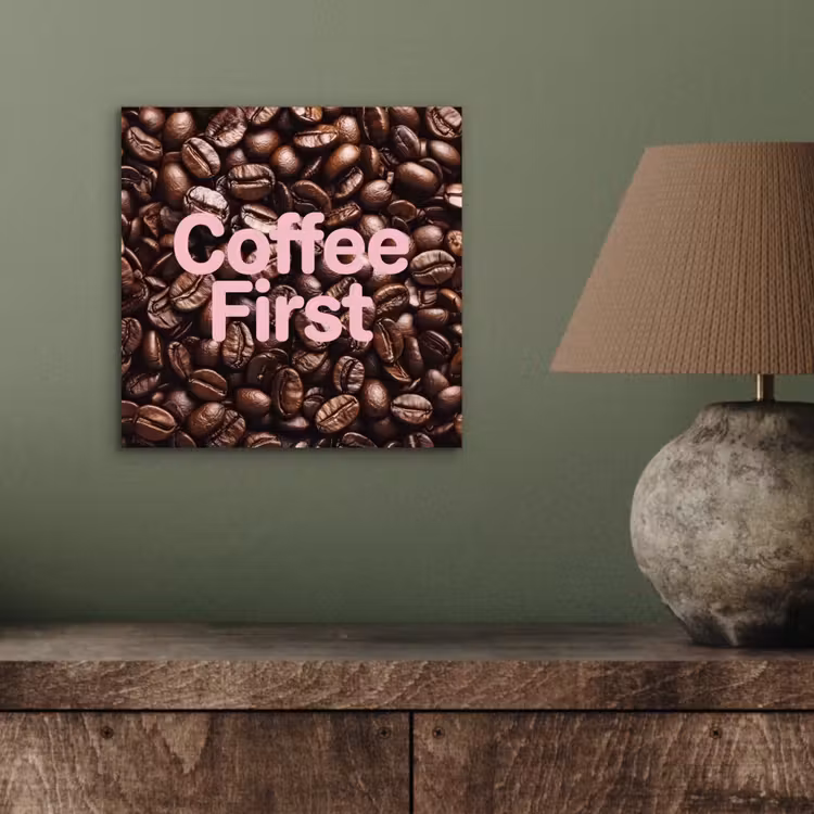 Coffee First - Koffiebonen - Roze aluminium wit klein -sfeer2