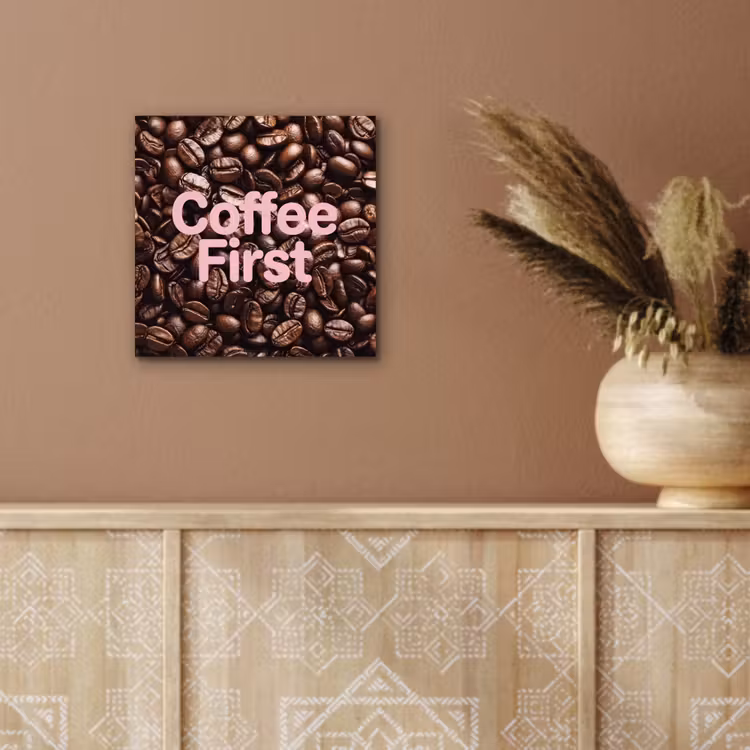 Coffee First - Koffiebonen - Roze aluminium wit klein -sfeer4