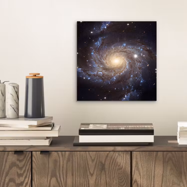 Kosmos - Sterrenstelsel - Donker aluminium wit klein -sfeer1