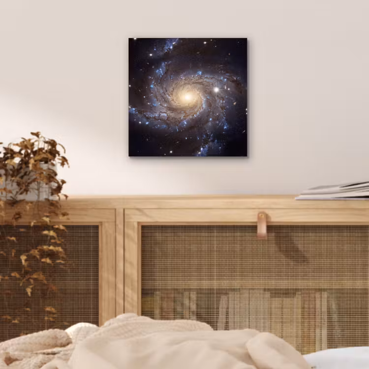Kosmos - Sterrenstelsel - Donker aluminium wit klein -sfeer3