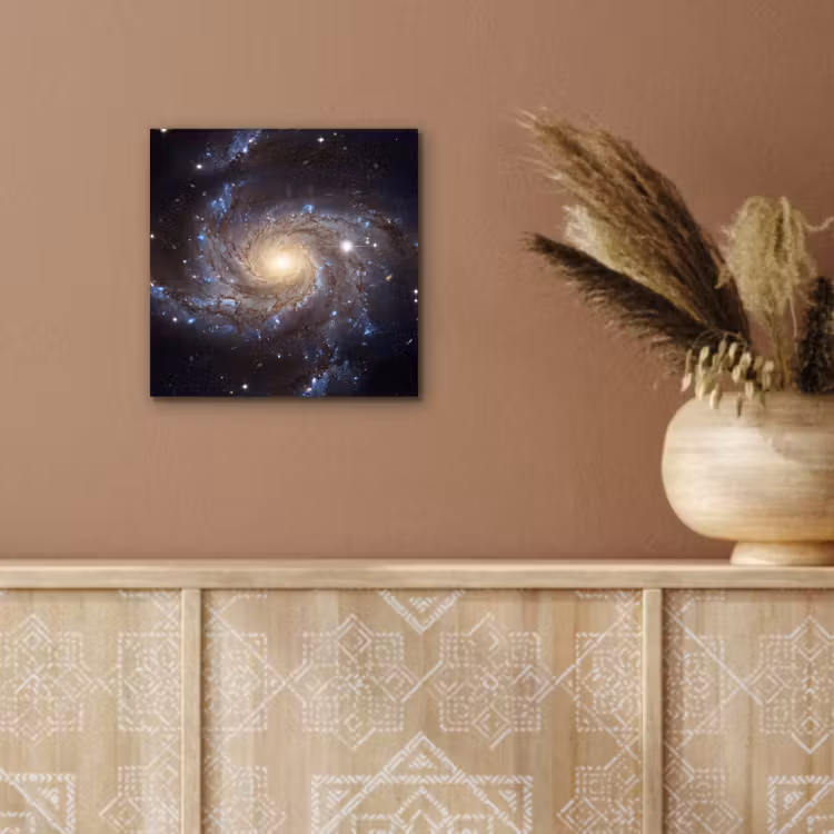 Kosmos - Sterrenstelsel - Donker aluminium wit klein -sfeer4