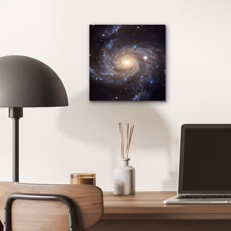 Kosmos - Sterrenstelsel - Donker aluminium wit klein -sfeer5
