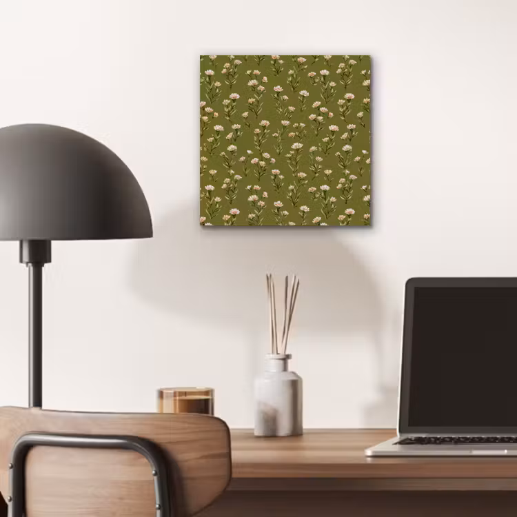 Landelijk - Bloemen - Groen aluminium wit klein 46 -sfeer5