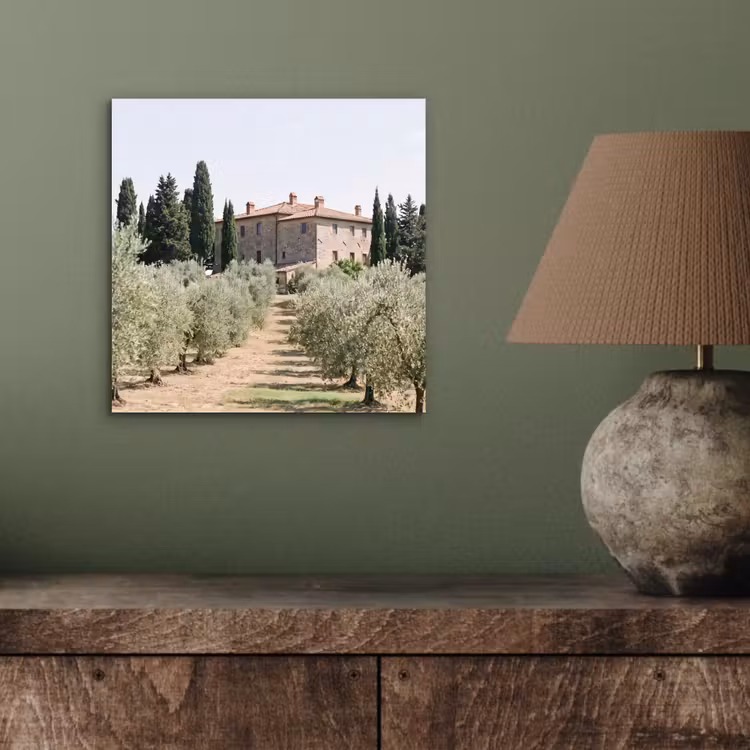 aluminium wall art - Country house - olive tree - orchard - Landhuis - olijfboom - gaard aluminium wit klein