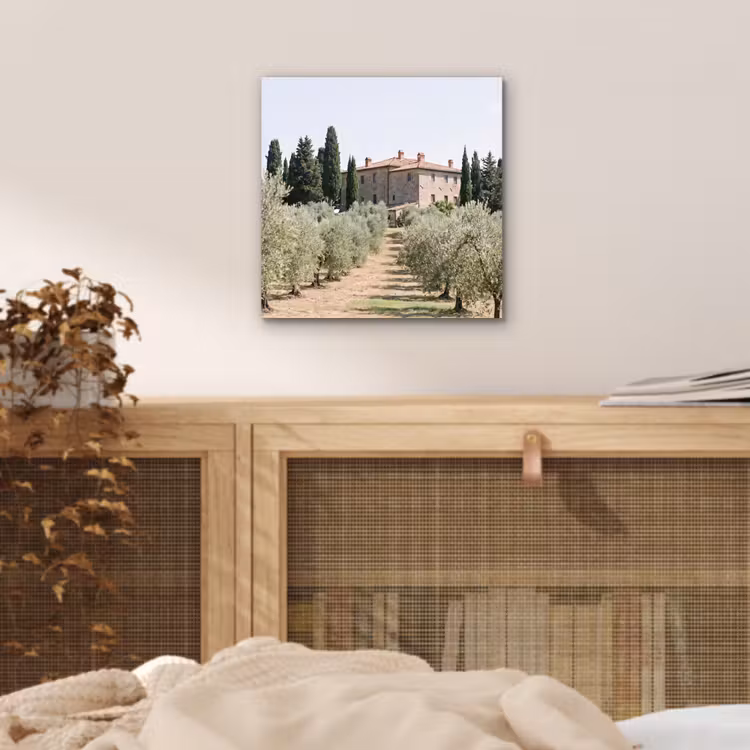 aluminium wall art - Country house - olive tree - orchard - Landhuis - olijfboom - gaard aluminium wit klein