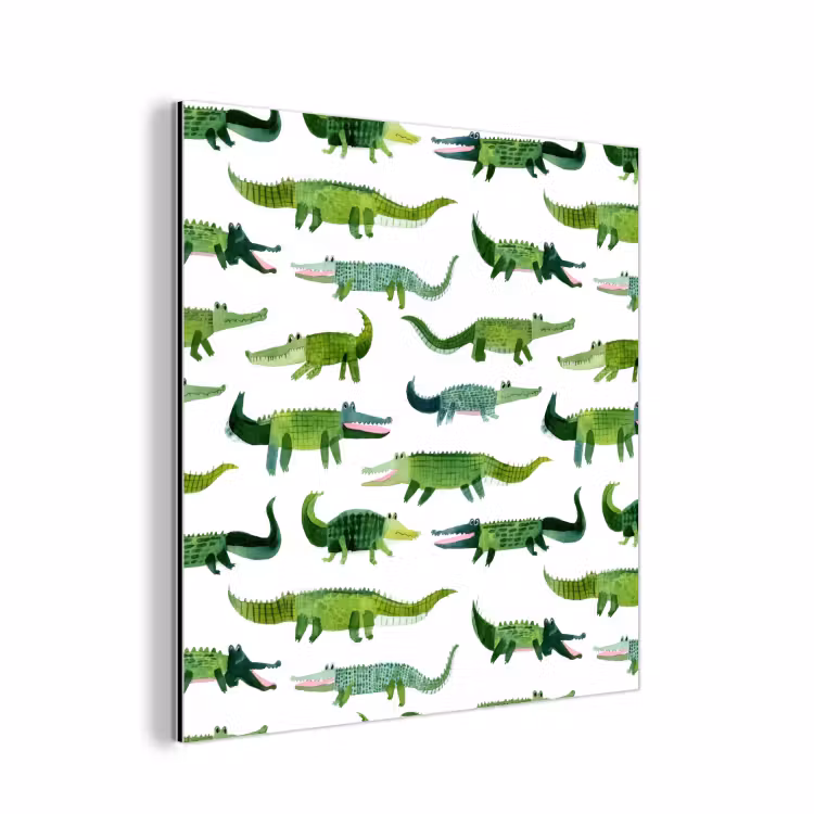 krokodillen - Speels - Groen aluminium wit klein 46 -3d