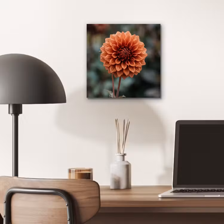 Dahlia - Bloem - Natuur - Sfeervol aluminium wit klein -sfeer5