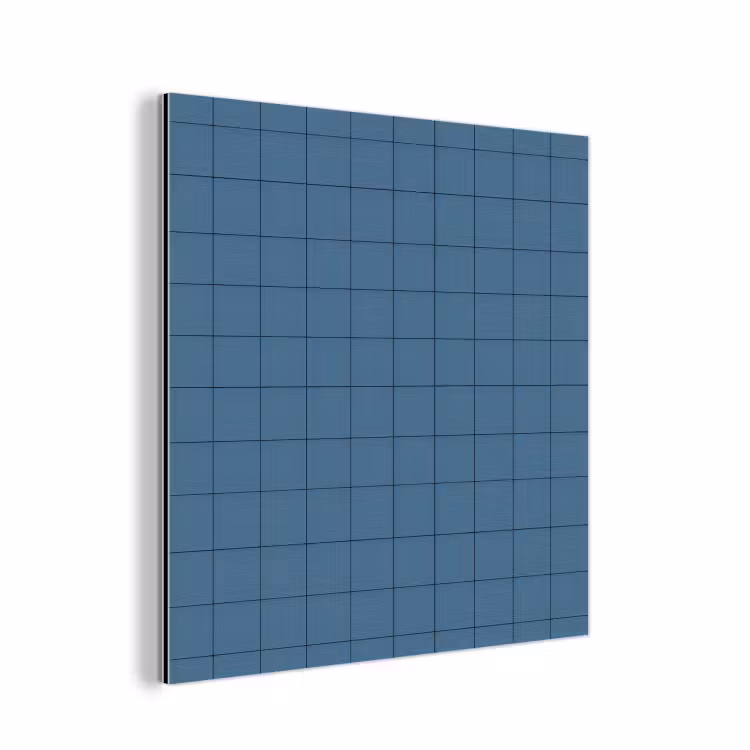 Ruiten - Geometrisch - Blauw aluminium wit klein 46 -3d