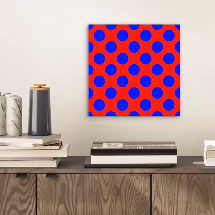Dots - Klassiek - Rood aluminium wit klein 46 -sfeer1
