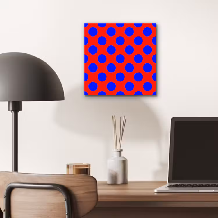 Dots - Klassiek - Rood aluminium wit klein 46 -sfeer5