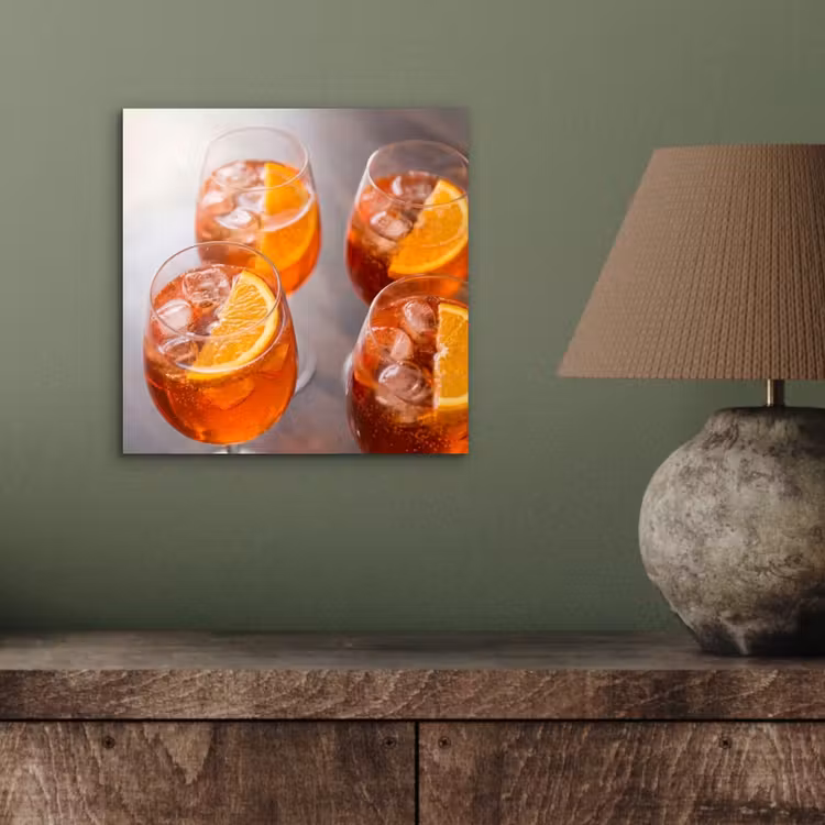 Drank - Sinaasappel - IJs - Zomer - Oranje aluminium wit klein -sfeer2
