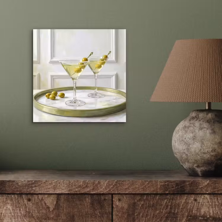 Drank - Martini - Olijven - Modern - Wit aluminium wit klein -sfeer2