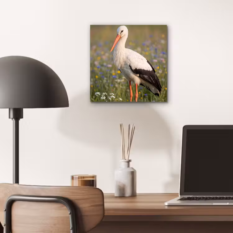 Ooienvaar - Bloemen - Weide - Kleurrijk aluminium wit klein -sfeer5