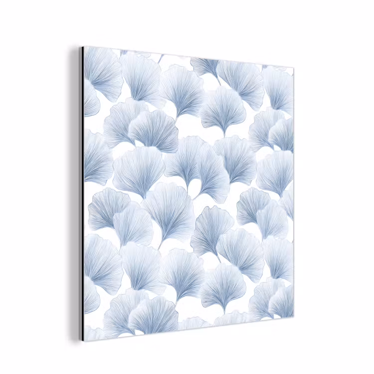 Waaier - Modern - Blauw aluminium wit klein 46 -3d