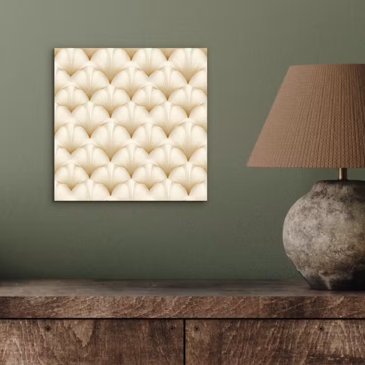 Waaier - Motief -  Goud aluminium wit klein 46 -sfeer2
